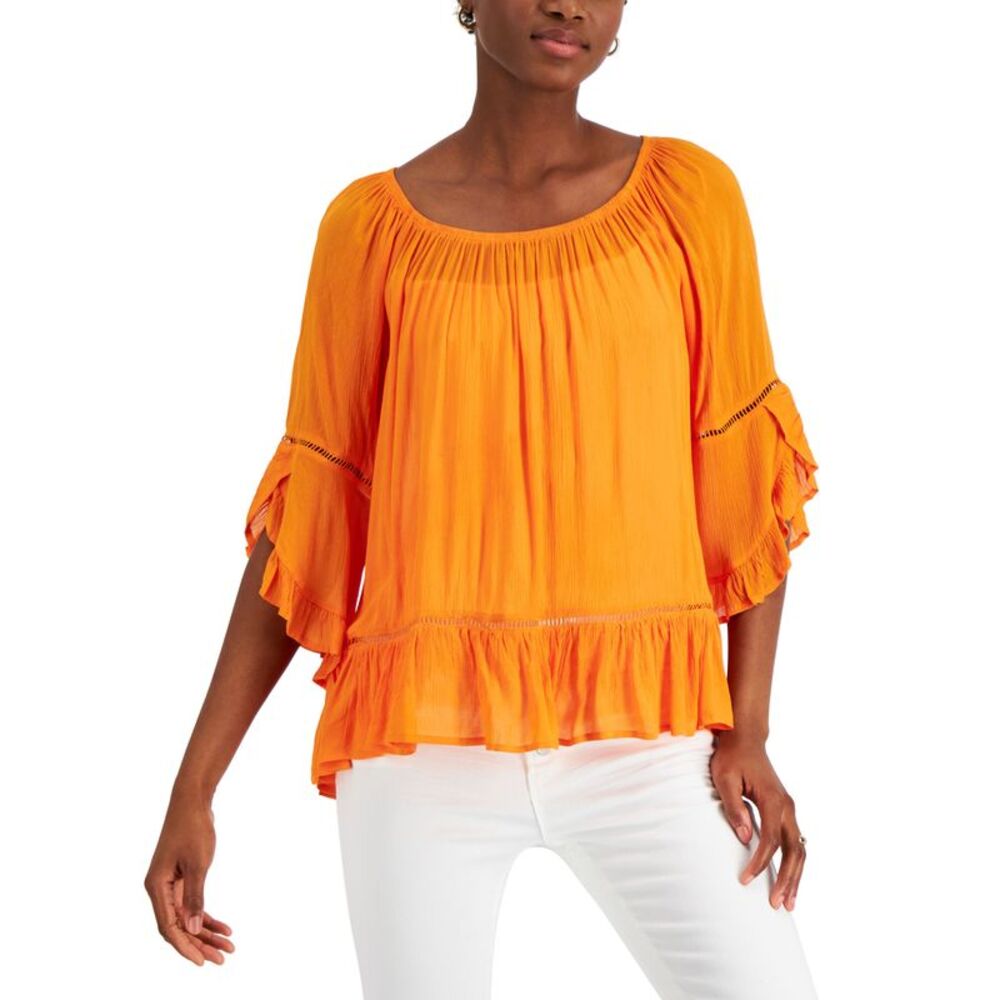 Fever Ruffled Hem Top